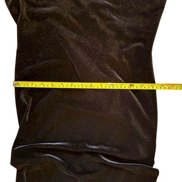 Frederick's of Hollywood Black Sleeveless Velvet Midi Dress Size M - Picture 5 of 6